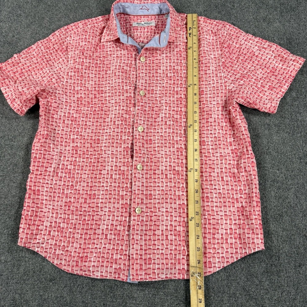Tommy Bahama Coconut Point Shirt Mens Medium Sandbar Geometric Modal Coolmax - Picture 6 of 7